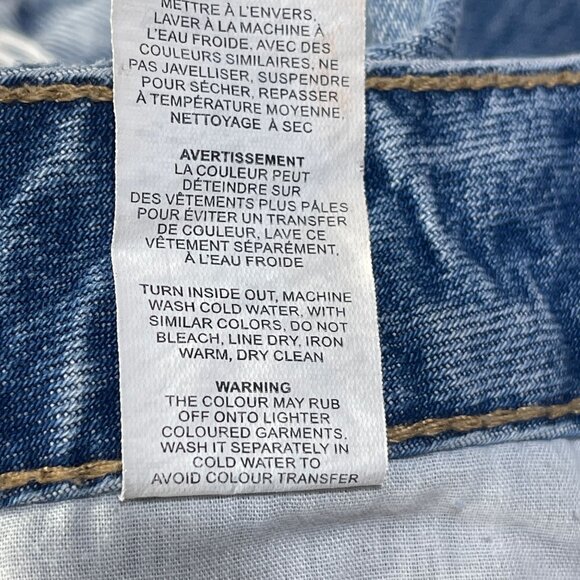 Garage Denim Women's Mom Shorts High Rise Distressed Blue Size 26/3 - Picture 7 of 7